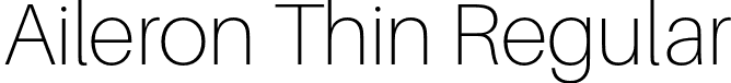 Aileron Thin Regular font | Aileron-Thin.otf