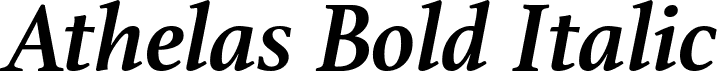 Athelas Bold Italic font | Athelas-BoldItalic.ttf