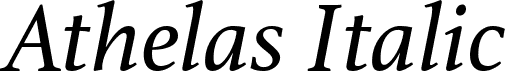 Athelas Italic font | Athelas-Italic.ttf