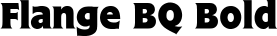 Flange BQ Bold font | Flange BQ Bold.ttf