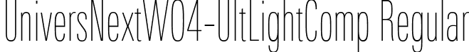 UniversNextW04-UltLightComp Regular font | Univers Next W04 UltLight Comp.ttf