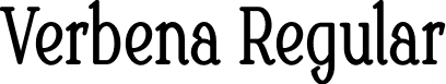 Verbena Regular font | Verbena.otf