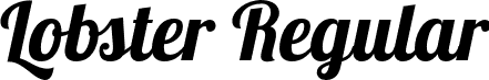 Lobster Regular font | Lobster.otf