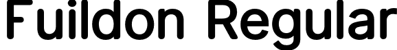 Fuildon Regular font | fuildon.otf