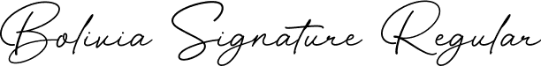 Bolivia Signature Regular font | BoliviaSignature-ZpWnz.ttf