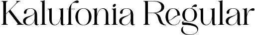 Kalufonia Regular font | Kalufonia-Regular.otf