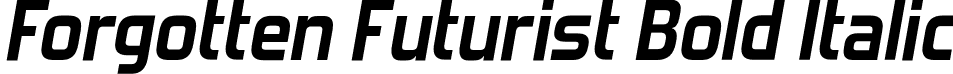 Forgotten Futurist Bold Italic font | forgotten futurist bd it.otf