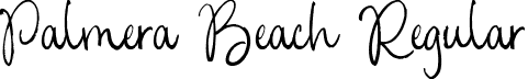 Palmera Beach Regular font | Palmera Beach.otf