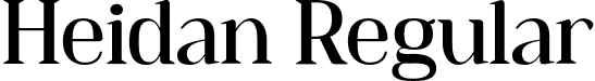 Heidan Regular font | heidanrounded-regular.otf