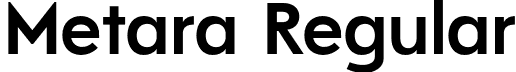 Metara Regular font | metara.otf