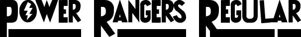 Power Rangers Regular font | Power Rangers.ttf