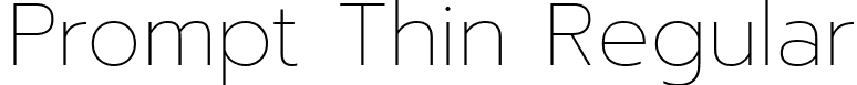 Prompt Thin Regular font | Prompt-Thin.ttf