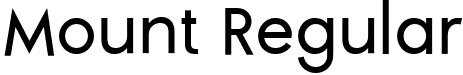 Mount Regular font | mount.regular.ttf