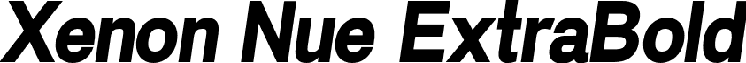 Xenon Nue ExtraBold font | Xenon-Nue-Extrabold-Italic-iF66263405779e6.otf