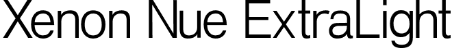 Xenon Nue ExtraLight font | Xenon-Nue-Extralight-iF662634058755e.otf