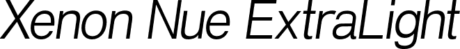 Xenon Nue ExtraLight font | Xenon-Nue-Extralight-Italic-iF66263405825cb.otf