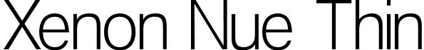 Xenon Nue Thin font | Xenon-Nue-Thin-iF66263405c5e51.otf