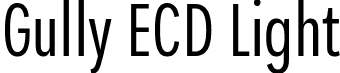 Gully ECD Light font | Gully-ECDLight.ttf