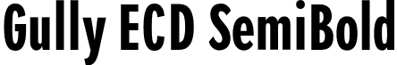 Gully ECD SemiBold font | Gully-ECDSemiBold.otf