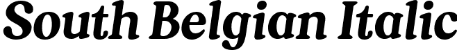 South Belgian Italic font | South Belgian Italic.ttf