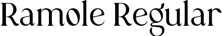 Ramole Regular font | ramole.otf