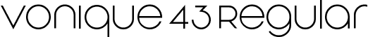 Vonique 43 Regular font | Vonique 43_D.otf