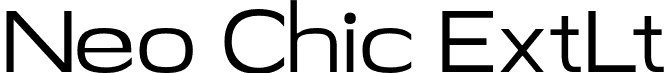 Neo Chic ExtLt font | neochic-extralight.otf