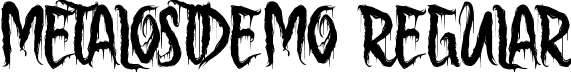 MetalostDemo Regular font | MetalostDemoRegular.ttf