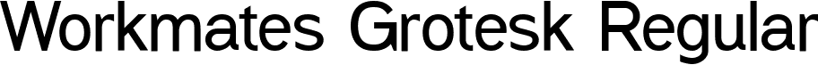 Workmates Grotesk Regular font | WorkmatesGrotesk-Regular.ttf