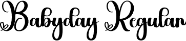 Babyday Regular font | Babyday.otf