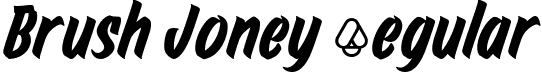 Brush Joney Regular font | BrushJoney-Regular.ttf