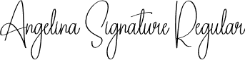 Angelina Signature Regular font | Angelina Signature.otf