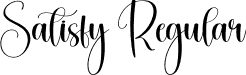 Satisfy Regular font | Satisfy.otf