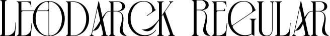 Leodarck Regular font | Leodarck-Regular.otf