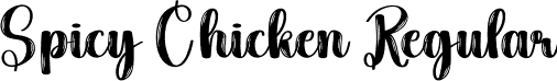 Spicy Chicken Regular font | Spicy-Chicken.otf