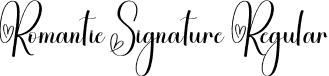 Romantic Signature Regular font | Romantic-Signature.otf