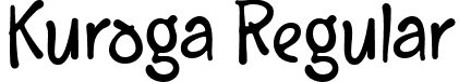 Kuroga Regular font | Kuroga.ttf