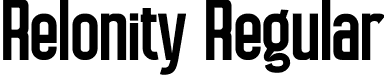 Relonity Regular font | Relonity.otf