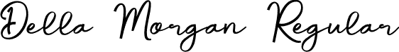 Della Morgan Regular font | Della-Morgan.otf