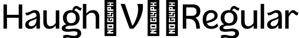 Haugh V1 Regular font | haughregularv1-7ow8e.ttf