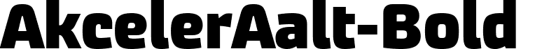 AkcelerAalt-Bold  font | AkcelerAalt-Bold.ttf