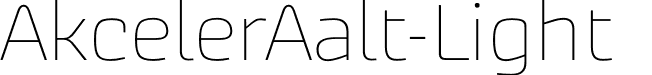 AkcelerAalt-Light  font | AkcelerAalt-Light.otf