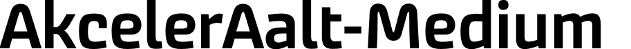 AkcelerAalt-Medium  font | AkcelerAalt-Medium.otf