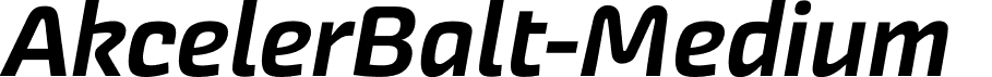 AkcelerBalt-Medium  font | AkcelerBalt-Medium.otf