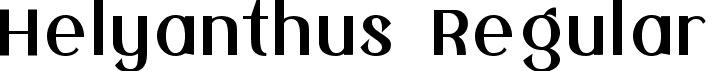 Helyanthus Regular font | Helyanthus-Regular.ttf