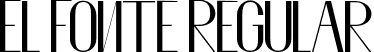 El Fonte Regular font | El Fonte.otf