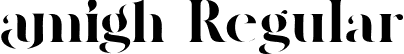 amigh Regular font | amigh.otf