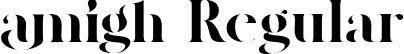 amigh Regular font | amigh.ttf