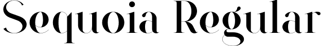 Sequoia Regular font | Sequoia.otf