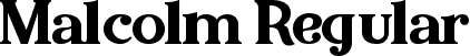 Malcolm Regular font | Malcolm.otf